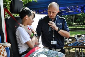 Festyn dla dzieci i przekazanie łodzi lubuskim policjantom