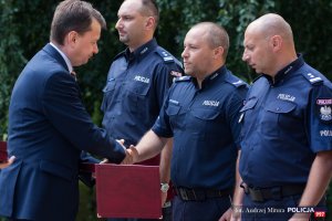 Spotkanie ministra Mariusza Błaszczaka, który podziękował policyjnym spottersom