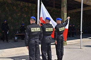 Uroczystość odznaczenia policjantów XXV rotacji JSPP