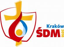 logo ŚDM i napis &quot;Kraków&quot;