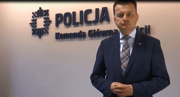 życzenia od Błaszczaka dla policjantów