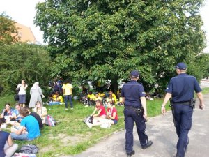 Dolnośląscy policjanci czuwają nad bezpieczeństwem pielgrzymów w ramach ŚDM