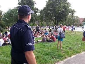 Dolnośląscy policjanci czuwają nad bezpieczeństwem pielgrzymów w ramach ŚDM