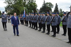 Święto Sokólskiej Policji - przegląd pododdziałów