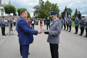 Święto Sokólskiej Policji - wręczanie awansu