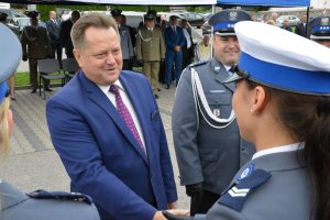 Święto Sokólskiej Policji - wręczanie awansu