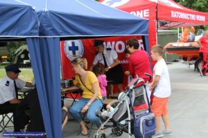 Dolnośląskie obchody Święta Policji - piknik policyjny - stoisko policyjne