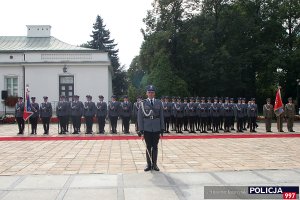 Uroczystość mianowania na stopień generalski nadinspektora siedmiu oficerów Policji oraz jednego oficera Biura Ochrony Rządu w Belwederze.