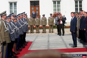 Uroczystość mianowania na stopień generalski nadinspektora siedmiu oficerów Policji oraz jednego oficera Biura Ochrony Rządu w Belwederze.