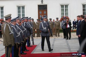 Uroczystość mianowania na stopień generalski nadinspektora siedmiu oficerów Policji oraz jednego oficera Biura Ochrony Rządu w Belwederze.