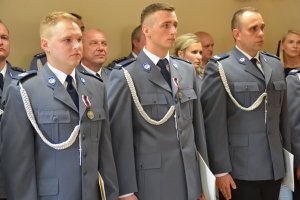 Podpisanie porozumienia dotyczącego utworzenia nowego posterunku Policji i wręczenie odznaczeń funkcjonariuszom ratującym ludzkie życie