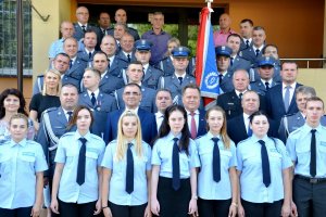 Podpisanie porozumienia dotyczącego utworzenia nowego posterunku Policji i wręczenie odznaczeń funkcjonariuszom ratującym ludzkie życie