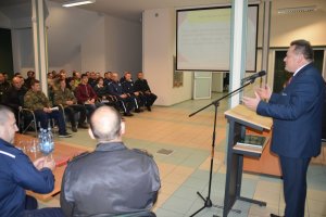 Spotkanie wiceszefa MSWiA w Komendzie PSP w Augustowie