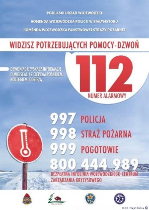 90 latek uratowany od zamarznięcia. Policjanci apelują &quot;NIE BĄDŹMY OBOJĘTNI&quot;