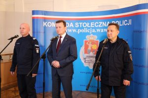 briefing w Komendzie Stołecznej Policji