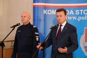 briefing w Komendzie Stołecznej Policji