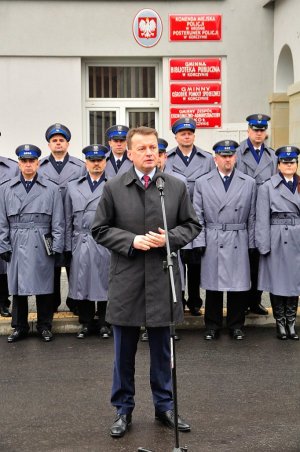 Uroczyste otwarcie posterunków Policji w Korczynie i Wiśniowej