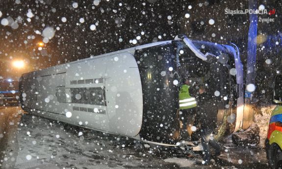 11 osób rannych w wypadku autobusu