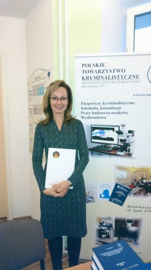 Policjantka z Olsztyna wyróżniona w dziedzinie kryminalistyki - Joanna Kamińska