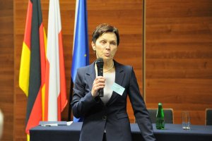 Uczestnicy międzynarodowej konferencję pod nazwą „25 lat współpracy Policji Lubuskiej i Landu Brandenburgia – gwarantem bezpieczeństwa regionalnego”