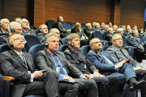 Uczestnicy międzynarodowej konferencję pod nazwą „25 lat współpracy Policji Lubuskiej i Landu Brandenburgia – gwarantem bezpieczeństwa regionalnego”