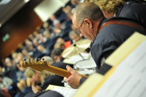 Uczestnicy międzynarodowej konferencję pod nazwą „25 lat współpracy Policji Lubuskiej i Landu Brandenburgia – gwarantem bezpieczeństwa regionalnego”