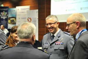 Uczestnicy międzynarodowej konferencję pod nazwą „25 lat współpracy Policji Lubuskiej i Landu Brandenburgia – gwarantem bezpieczeństwa regionalnego”