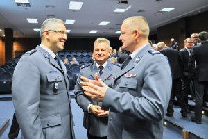 Uczestnicy międzynarodowej konferencję pod nazwą „25 lat współpracy Policji Lubuskiej i Landu Brandenburgia – gwarantem bezpieczeństwa regionalnego”