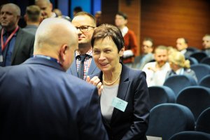 Uczestnicy międzynarodowej konferencję pod nazwą „25 lat współpracy Policji Lubuskiej i Landu Brandenburgia – gwarantem bezpieczeństwa regionalnego”