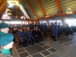 uroczystości odsłonięcia tablicy upamiętniającej Żołnierzy Niezłomnych Północnego Mazowsza na budynku Komendy Powiatowej Policji w Gostyninie.