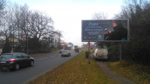 bilbord promujący kampanię &quot;Dzielnicowy bliżej nas&quot;