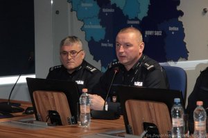 Odprawa roczna w Komendzie Wojewódzkiej Policji w Krakowie