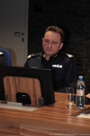 Odprawa roczna w Komendzie Wojewódzkiej Policji w Krakowie