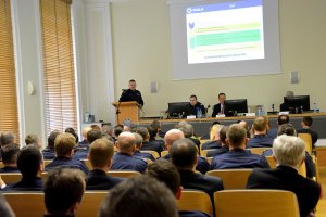 Odprawa podsumowująca wyniki pracy podlaskiej Policji za rok 2016