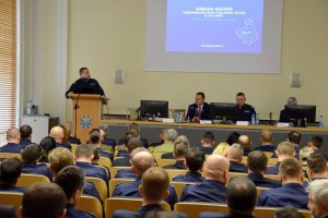Odprawa podsumowująca wyniki pracy podlaskiej Policji za rok 2016