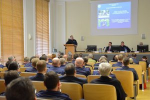Odprawa podsumowująca wyniki pracy podlaskiej Policji za rok 2016