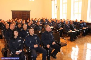 odprawa roczna w Komendzie Wojewódzkiej Policji we Wrocławiu z udziałem Komendanta Głównego Policji nadinsp. Jarosława Szymczyka