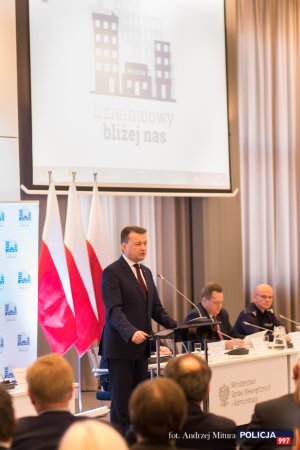 Uczestnicy  Ogólnopolskiej Konferencji „Dzielnicowy bliżej nas”