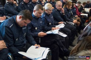 Uczestnicy  Ogólnopolskiej Konferencji „Dzielnicowy bliżej nas”