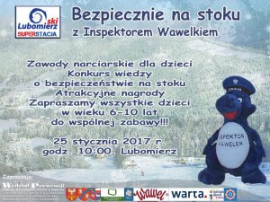 Zaproszenie na zawody narciarskie dla dzieci w Lubomierzu