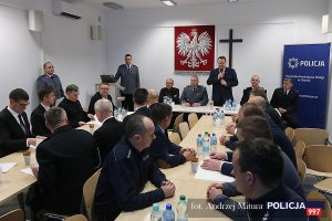 Odprawa roczna kolneńskich policjantów z udziałem Sekretarza Stanu w Ministerstwie Spraw Wewnętrznych i Administracji Pana Jarosława Zielińskiego