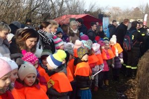 Wspólne pokazy służb na stawie w inowrocławskich Solankach