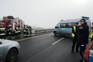 Karambole na autostradzie A1