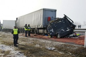 Karambole na autostradzie A1