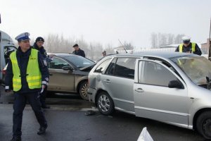 Karambole na autostradzie A1