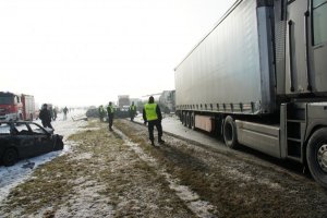 Karambole na autostradzie A1