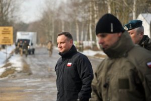 Policjanci zabezpieczali wizytę Prezydenta RP