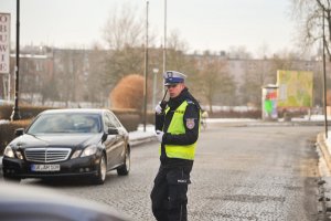 Policjanci zabezpieczali wizytę Prezydenta RP