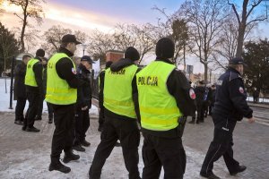 Policjanci zabezpieczali wizytę Prezydenta RP