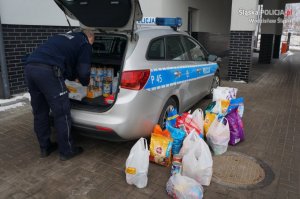 160 kilogramów karmy zebrali wodzisławscy policjanci